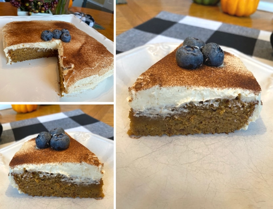 Keto Fall-Inspired Vanilla Cake