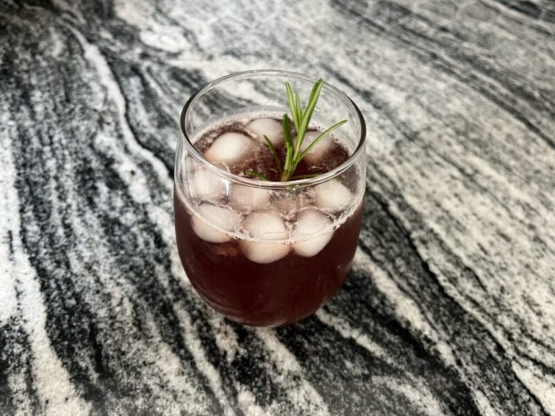 Cranberry Ginger Mocktail with Soothing Aloe