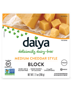 Daiya Medium Cheddar Style Cheese Block