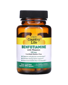 Country Life Benfotiamine with Thiamin 150 mg - Front view