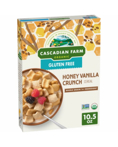 Cascadian Farm Organic Honey Vanilla Crunch Cereal - Front view