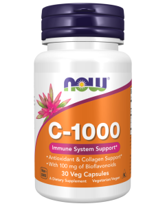 NOW Foods Vitamin C-1000 - 30 Veg Capsules