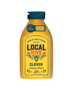 Local Hive Raw & Unfiltered Clover Honey Blend - Front view