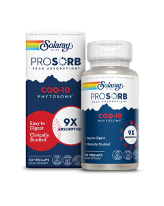 Solaray ProSorb COQ10 Phytosome with 9X Absorption 200mg - Front view