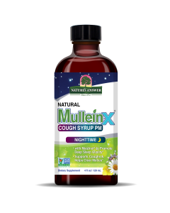 Nature's Answer Mullein-X Cough Syrup PM Nighttime - Front view