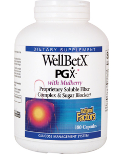 Natural Factors WellBetX PGX with Mulberry,  180 Vcaps