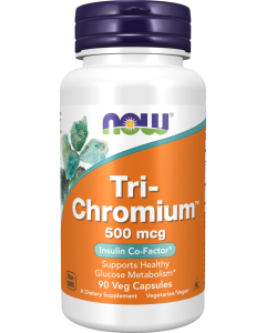 NOW Foods Tri-Chromium™ 500 mcg with Cinnamon - 90 Veg Capsules