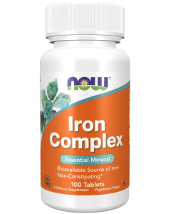 NOW Foods Iron Complex Vegetarian - 100 Tablets