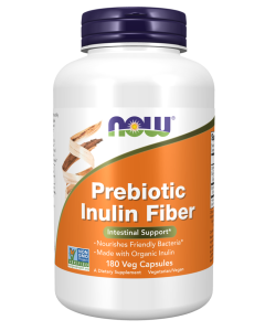 NOW Foods Prebiotic Inulin Fiber - 180 Veg Capsules