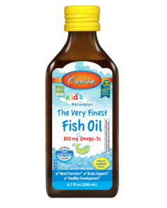 Carlson Kid's The Very Finest Fish Oil, Lemon, 6.7 fl. oz.