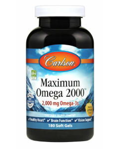 Carlson Maximum Omega 2000mg, 60 softgels