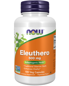 NOW Foods Eleuthero 500 mg - 100 Veg Capsules