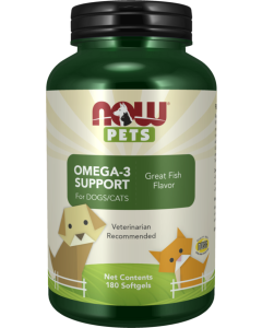 NOW Foods Omega-3 Support - 180 Softgels for Pets