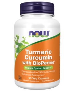 NOW Foods Turmeric Curcumin with BioPerine® - 90 Veg Capsules