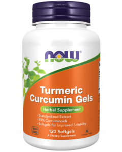 NOW Foods Turmeric Curcumin Gels - 120 Softgels