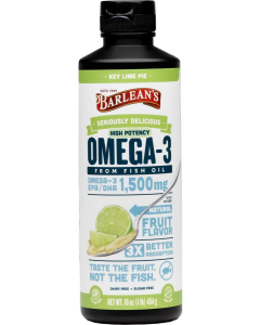 Barlean's Omega Swirl Ultra High Potency Fish Oil, Key Lime Flavor, 16 fl.oz.