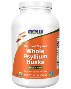 NOW Foods Whole Psyllium Husks, Organic - 12 oz.