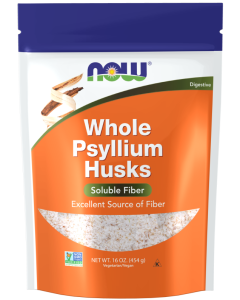 NOW Foods Psyllium Husks, Whole - 16 oz.