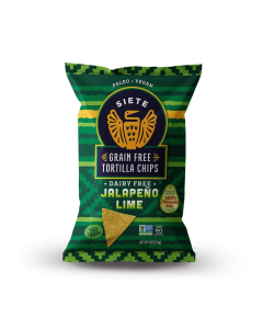 Siete Chips, Grain-free Jalapeño Lime Tortilla Chips, 5.0 oz. 