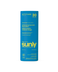Attitude Kids Mineral Sunscreen Face Stick SPF 30 Unscented - Front view