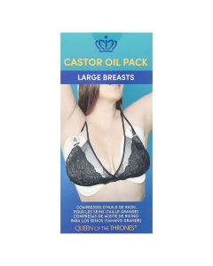 Queen of the Thrones Castor Oil Pack for Large Breasts - Front view