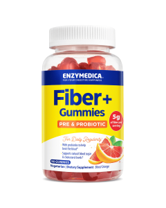 Enzymedica Fiber+ Gummies Blood Orange - Front view