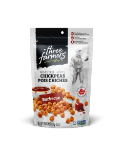 Three Farmers Barbecue Roasted Chickpeas - Front view