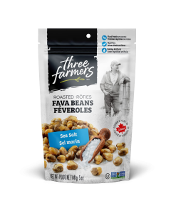 Three Farmers Roasted Fava Beans Nuts Sea Salt - Front view