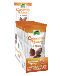 NOW Foods Almonds, Cinnamon Honey - 10 - 1.25 oz. (35g) Packets