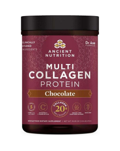 Ancient Nutrition Multi Collagen Protein, Chocolate Flavor, 18.5 oz.