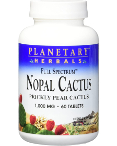 Planetary Herbals Nopal Cactus, Full Spectrum 1,000 mg, 60 Tablets