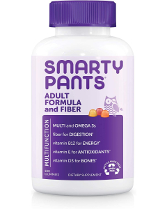 SmartyPants Adult Complete Multivitamin and Fiber, 180 Gummies