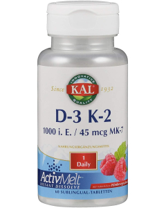 KAL D-3 K-2 Red Raspberry, 60 Micro Tablets