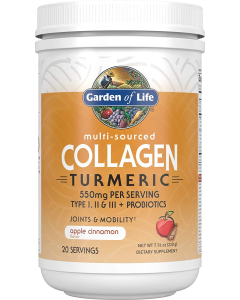 Garden of Life Multi-Sourced Collagen Turmeric, Apple Cinnamon, 20 Servings