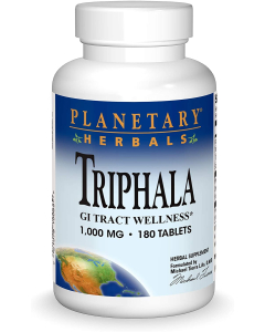 Planetary Herbals Triphala Internal Cleanser 1000 mg, 180 Tablets