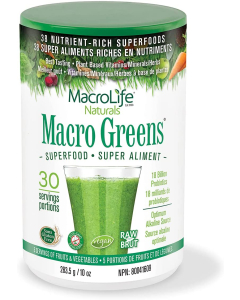 Macro Life Macro Greens Superfood Powder, 10 oz.