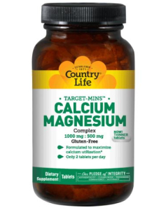 Country Life Calcium Magnesium Complex, 180 Tablets 