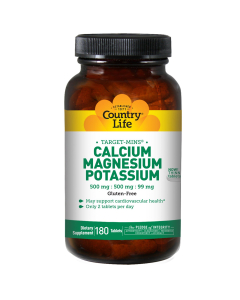 Country Life Calcium Magnesium Potassium, 180 Tablets