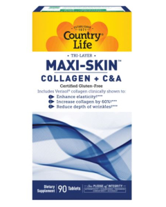 Country Life Maxi-Skin® Collagen + C&A, 90 Tablets