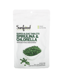 Sunfood Spirulina/Chlorella Tablets - Front view