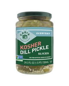 Cadia Kosher Dill Pickle Slices - Front view