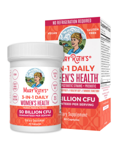 Mary Ruth's 3-in-1 Daily Womens Health Probiotics - Front view