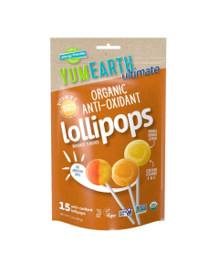 YumEarth Organic Anti-Oxidant Lollipops - Front view
