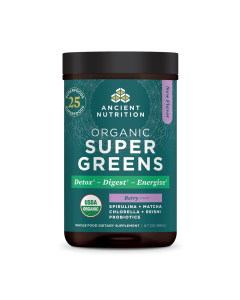  Ancient Nutrition Organic SuperGreens Berry Powder - Front view