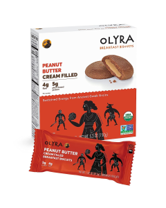 Olyra Peanut Butter Filled Breakfast Biscuits - Front view