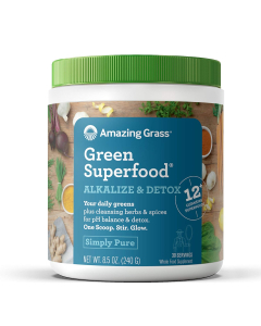 Amazing Grass Alkalize & Detox Simply Pure Green Superfood, 8.5 oz.