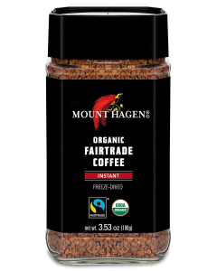 Mount Hagen Organic Instant Freeze Dried Fair Trade Coffee, 3.53 oz.