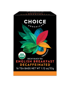 Choice Organic English Decaffeinated Breakfast Tea