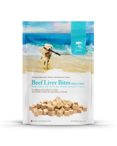 Caledon Farms Freeze Dried Beef Liver Bites Dog Treats - Front view