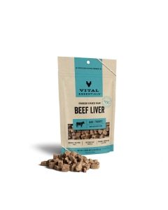 Vital Essentials Freeze-Dried Beef Liver Dog Treats - Front view